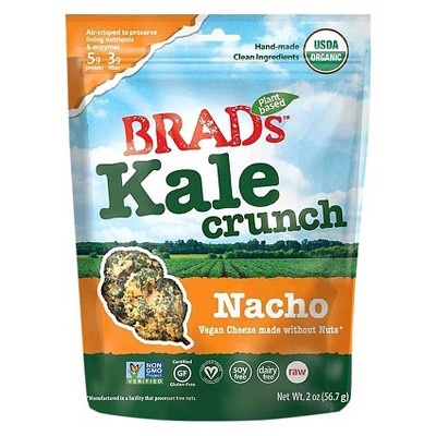 slide 1 of 1, BradsKale Crunch Nacho Legume Snacks, 2 oz