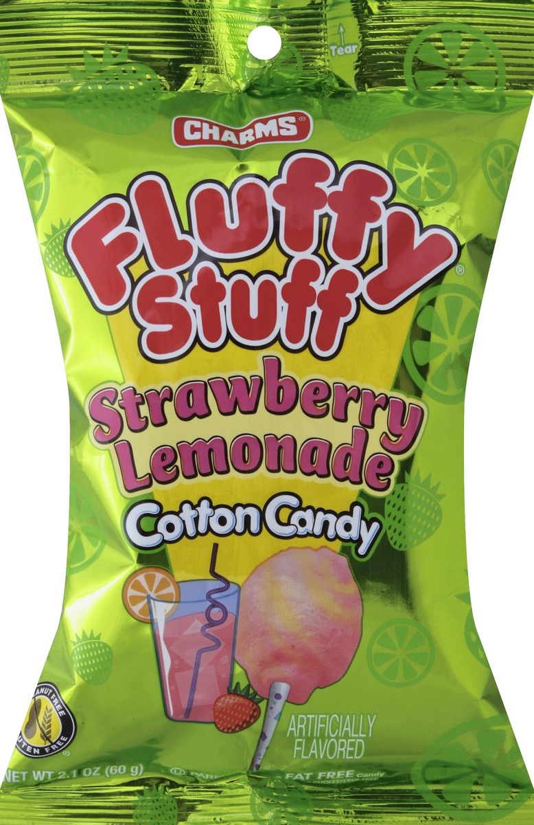 slide 3 of 3, Charms Fluffy Stuff Strawberry Lemonade Cotton Candy, 2.5 oz