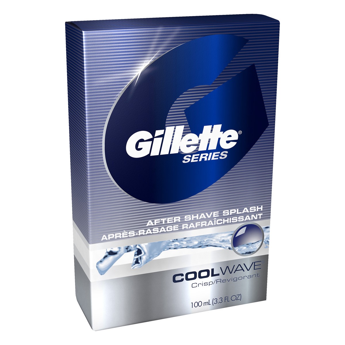 slide 2 of 5, Gillette Cool Wave Crisp After Shave Splash, 3.3 fl oz