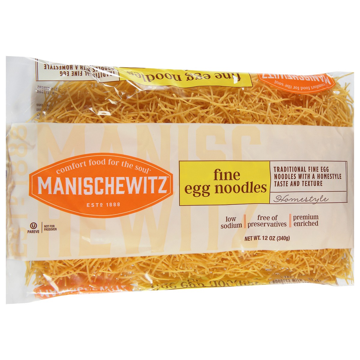 slide 2 of 9, Manischewitz Homestyle Fine Egg Noodles 12 oz, 12 oz