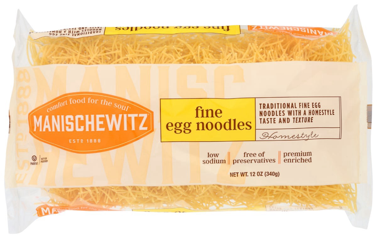 slide 1 of 9, Manischewitz Homestyle Fine Egg Noodles 12 oz, 12 oz