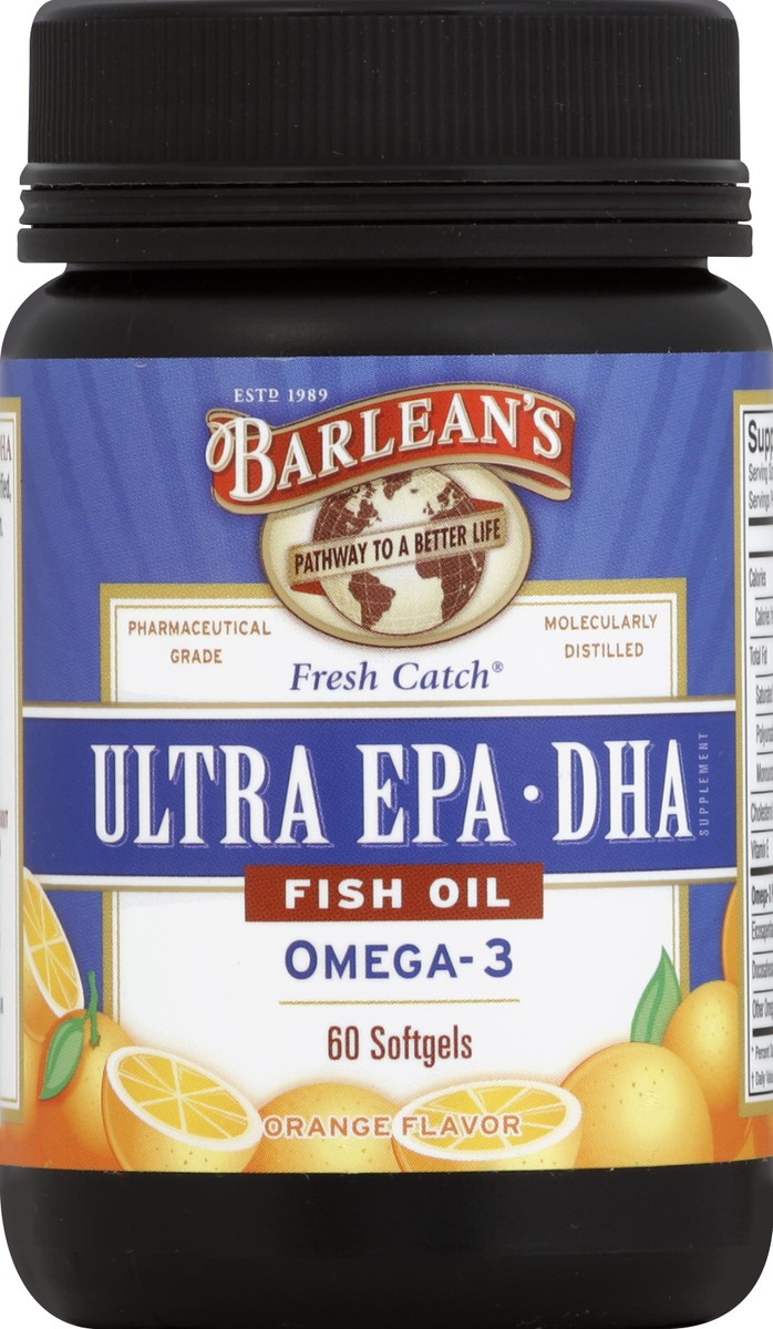 slide 1 of 3, Barlean's Fish Oil 60 ea, 60 ct