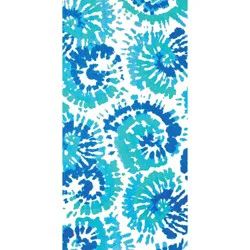 Destination Holiday Quick Dry Summer Beach Towel - Teal Tie Dye