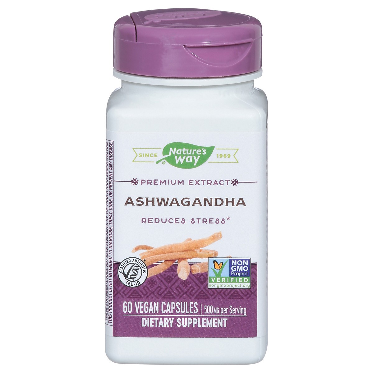 slide 8 of 14, Nature's Way 500 mg Premium Extract Ashwagandha 60 Vegan Capsules, 60 ct