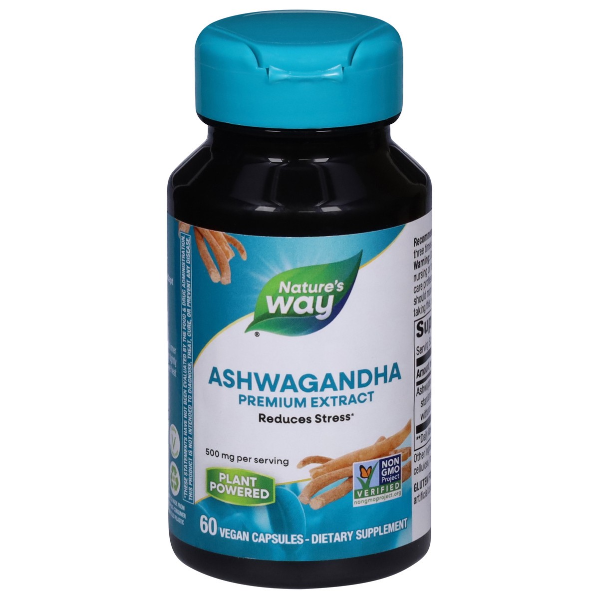 slide 1 of 14, Nature's Way 500 mg Premium Extract Ashwagandha 60 Vegan Capsules, 60 ct