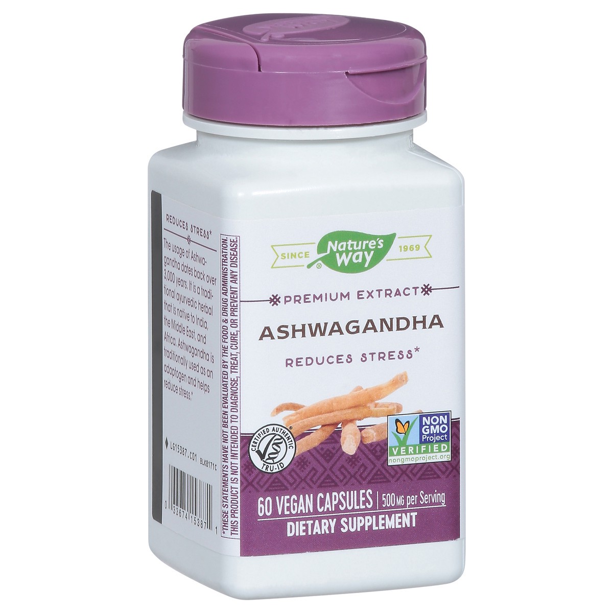 slide 5 of 14, Nature's Way 500 mg Premium Extract Ashwagandha 60 Vegan Capsules, 60 ct