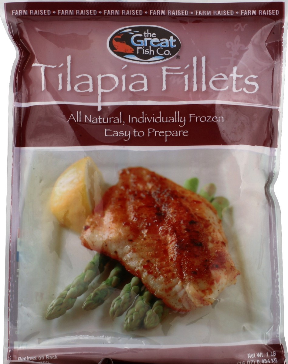 slide 5 of 5, The Great Fish Co. Tilapia Fillets, 16 oz