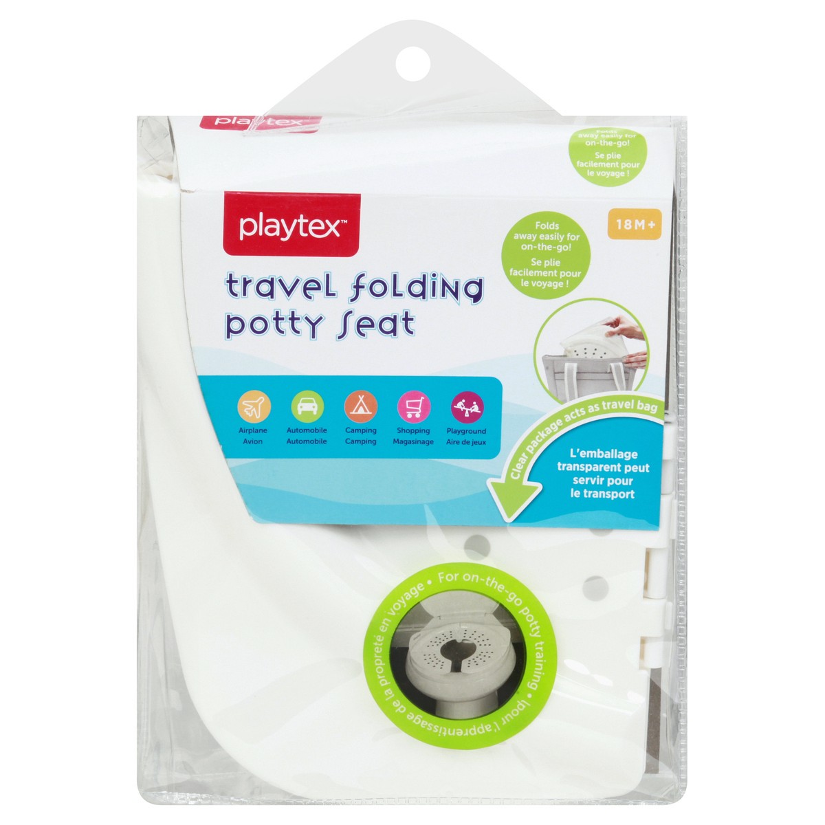 slide 4 of 11, Playtex Travel Folding Potty Seat 1 ea, 1 ct