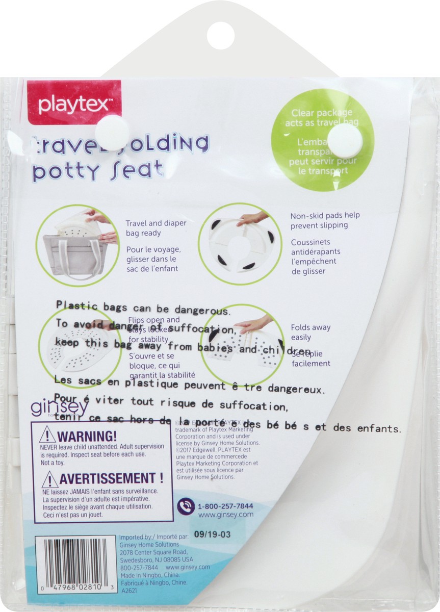 slide 8 of 11, Playtex Travel Folding Potty Seat 1 ea, 1 ct