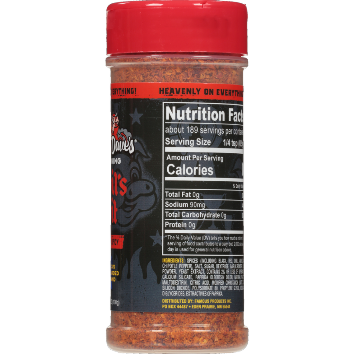 slide 4 of 5, Famous Dave's Extra Hot Devil's Spit Seasoning 6 oz, 6 oz