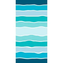 Destination Holiday Quick Dry Summer Beach Towel - Wavy Stripe
