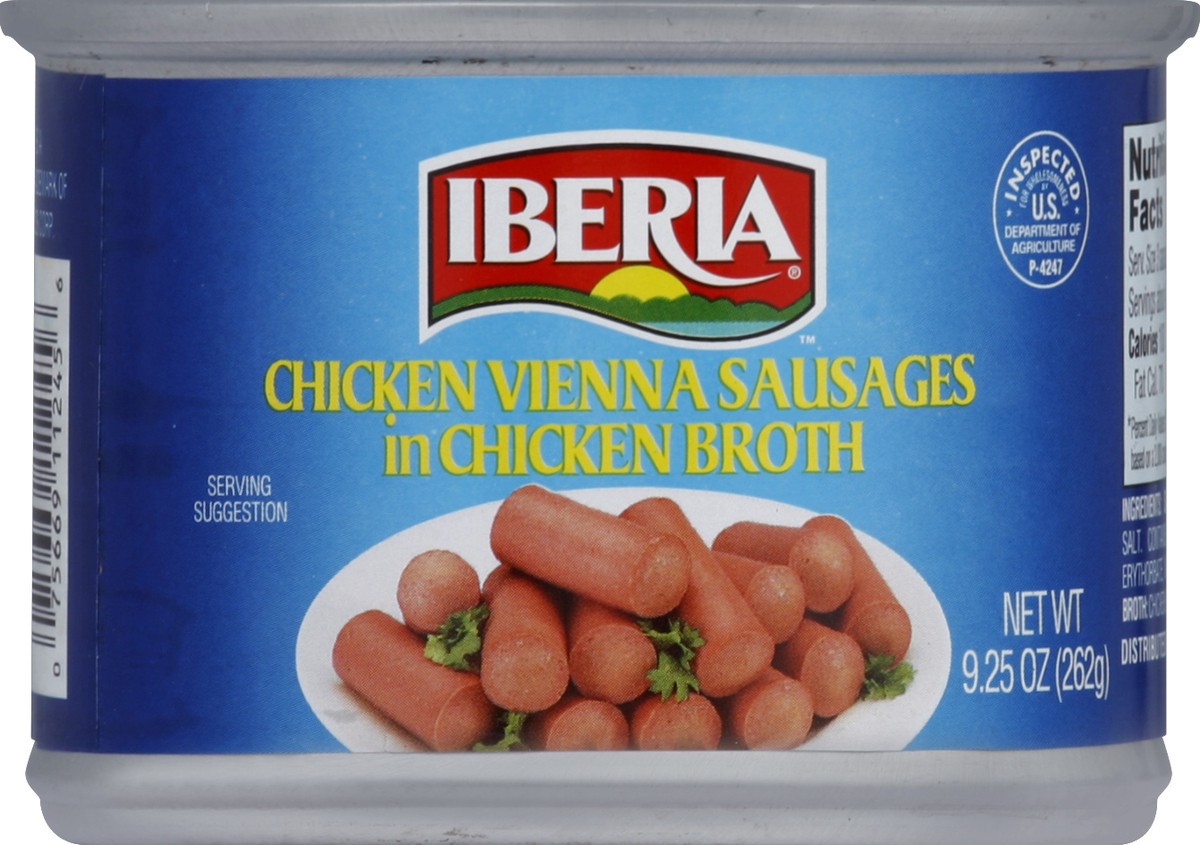 slide 2 of 2, Iberia Chicken Vienna Sausages in Chicken Broth, 9.25 oz
