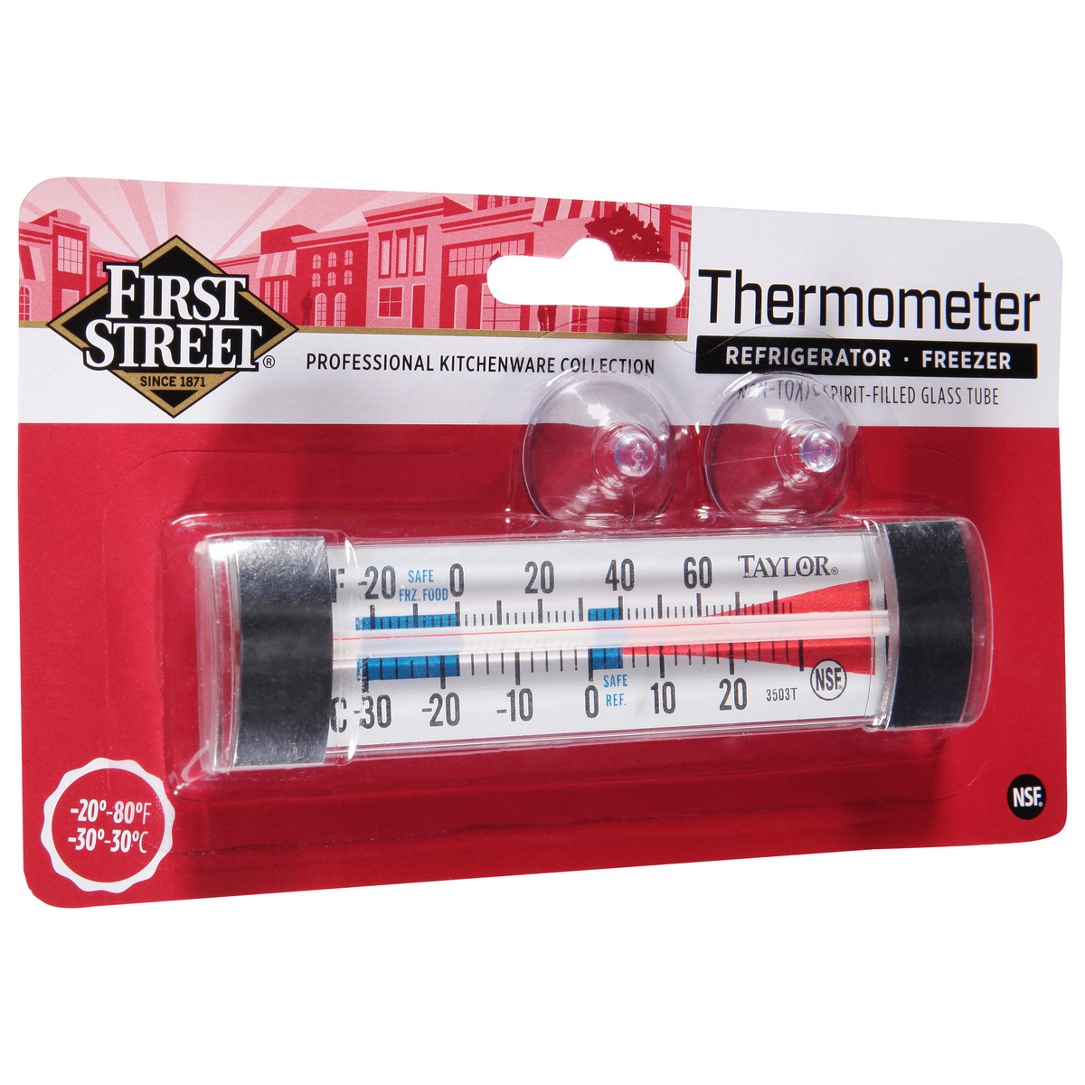 slide 11 of 11, First Street Refrigerator / Freezer Thermometer, 1 ct