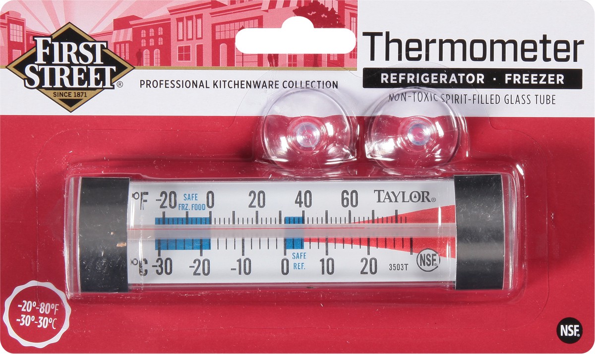 slide 10 of 11, First Street Refrigerator / Freezer Thermometer, 1 ct