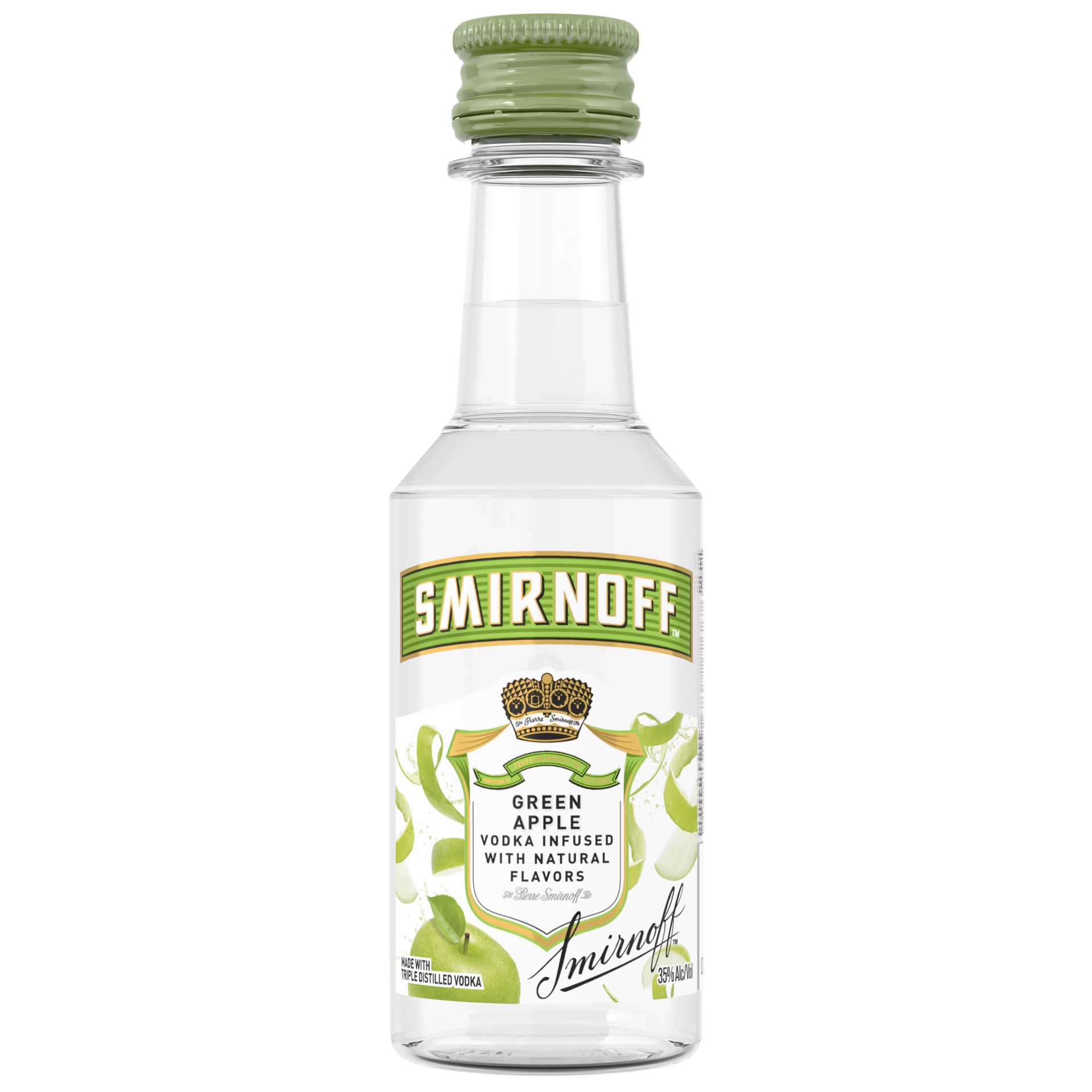 slide 3 of 4, Smirnoff Green Apple Vodka, 50 ml