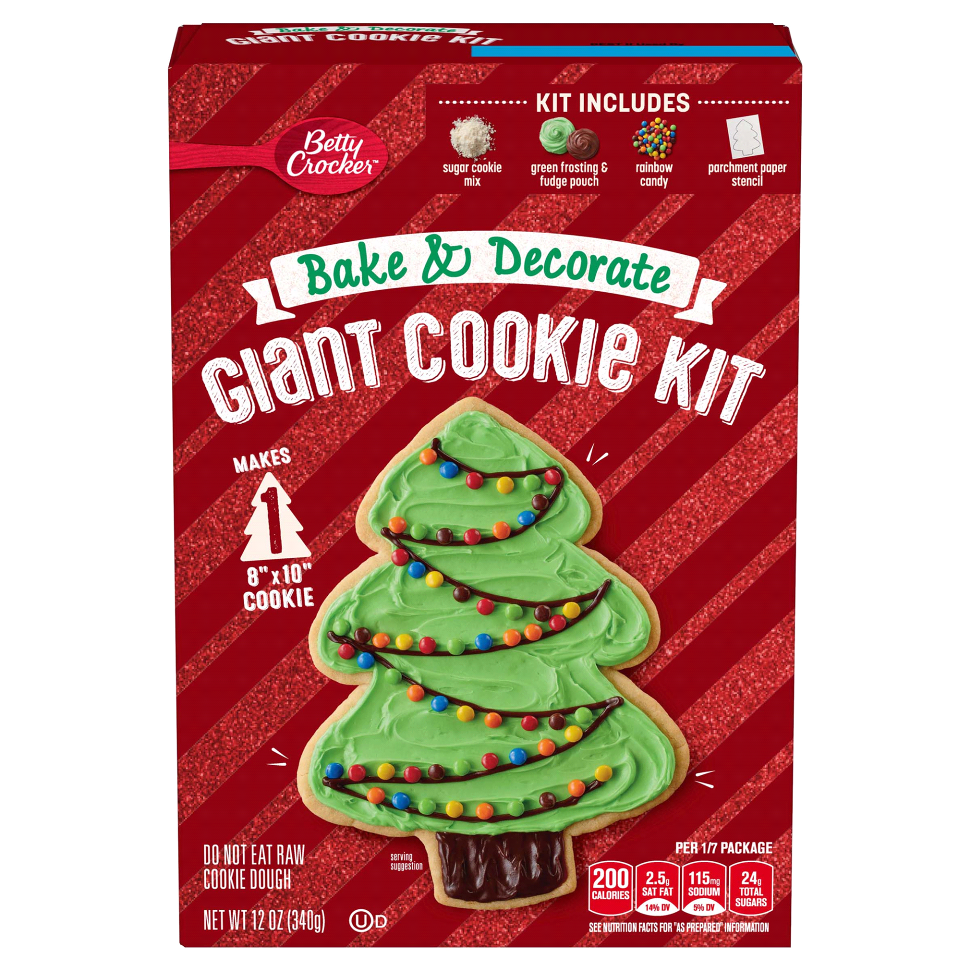 slide 1 of 1, Betty Crocker Bake and Decorate Giant Tree Cookie Kit, 12 oz