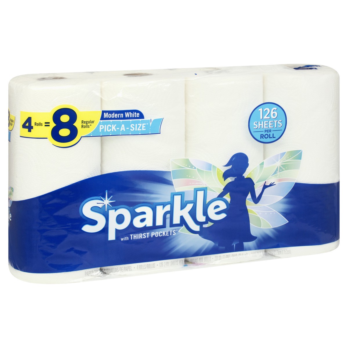 slide 6 of 8, Sparkle Modern White Pick-a-Size Paper Towels, 4 ct