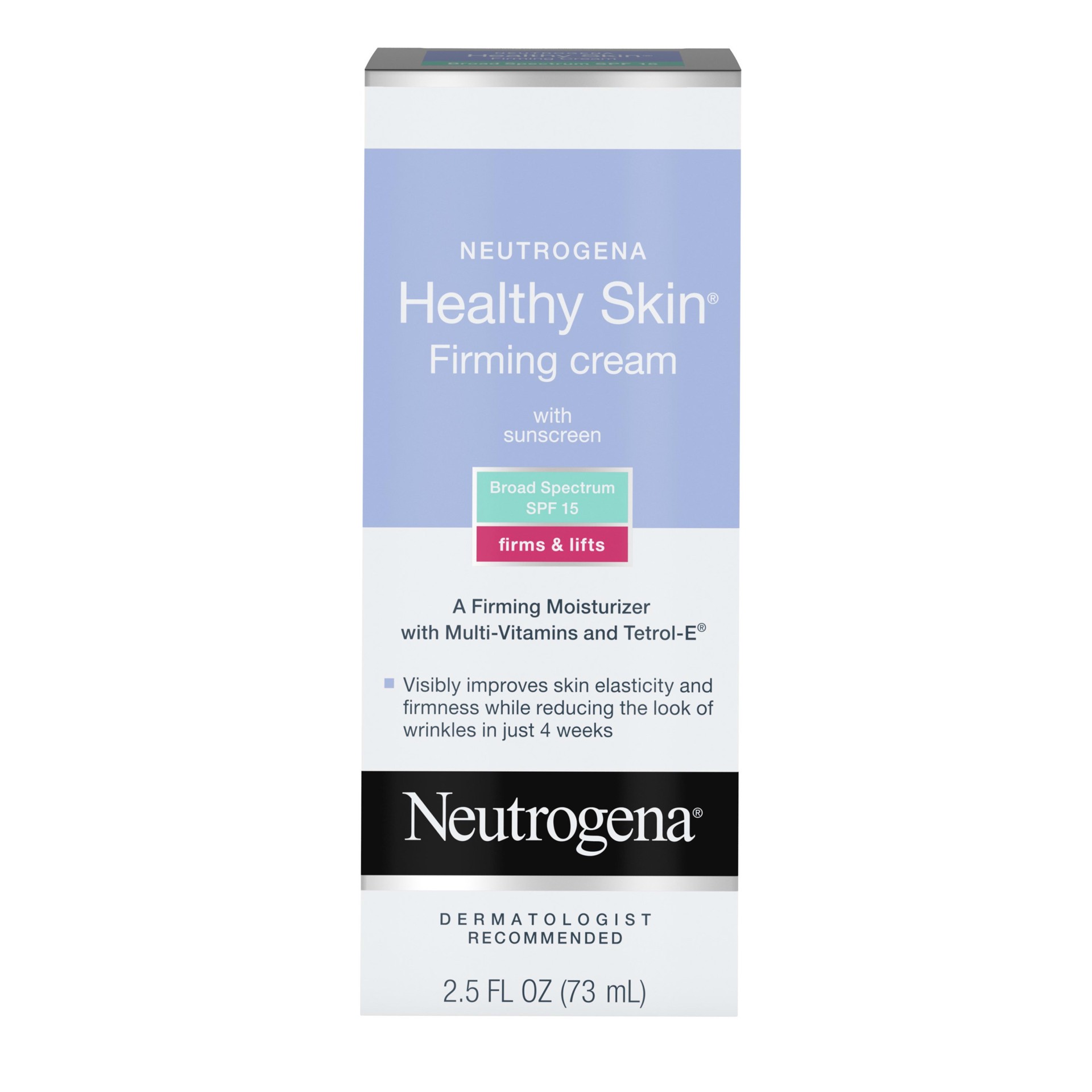 slide 1 of 8, Neutrogena Healthy Skin Glycerin & Green Tea Firming Face Cream Moisturizer & Neck Cream with SPF 15 Sunscreen - Anti Wrinkle Cream, Face Moisturizer for Dry Skin & Neck Firming Cream, 2.5 fl. oz, 2.50 fl oz