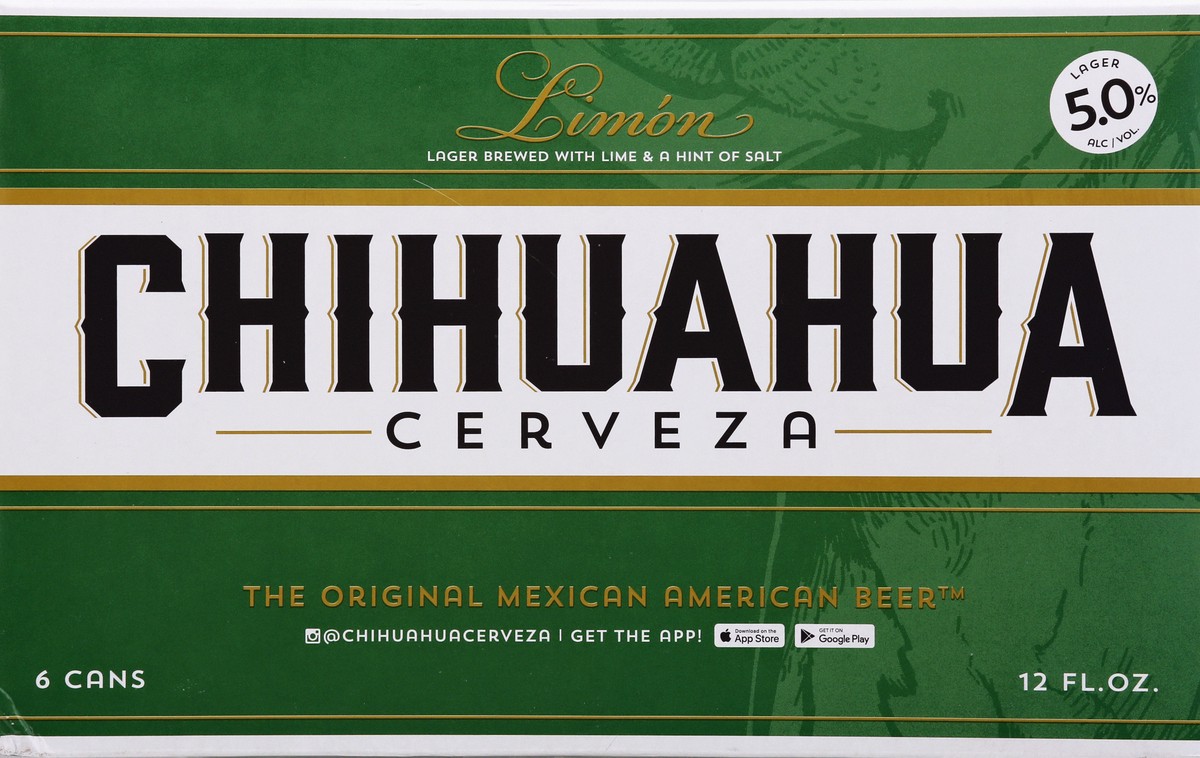 slide 7 of 8, Chihuahua Cerveza Limon, 72 oz