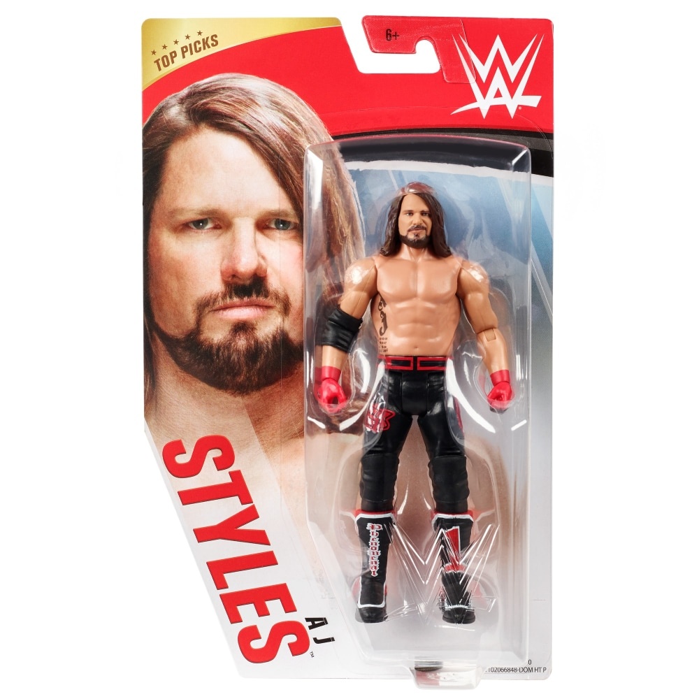 slide 1 of 1, Mattel Wwe Aj Styles Action Figure, 1 ct