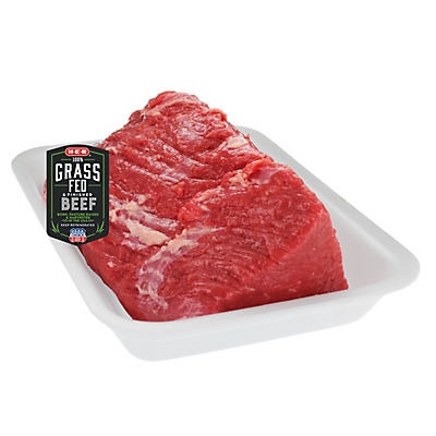 slide 1 of 1, H-E-B Grass Fed Beef Top Round Roast Boneless, USDA Choice, per lb