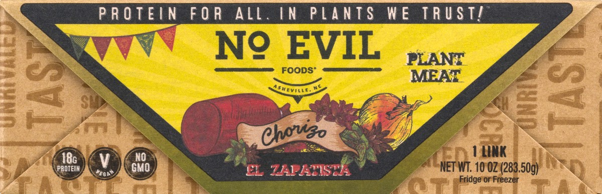 slide 8 of 13, No Evil Foods Plant Meat El Zapatista 1 ea, 1 ct