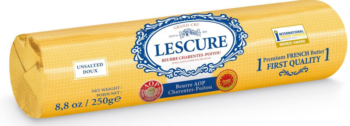 slide 1 of 1, Lescure Butter Roll Unsltd, 8.8 oz