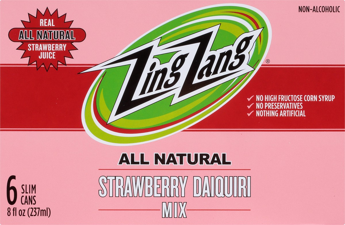 slide 7 of 7, Zing Zang Strawberry Daiquiri Mix, 6 ct; 8 oz