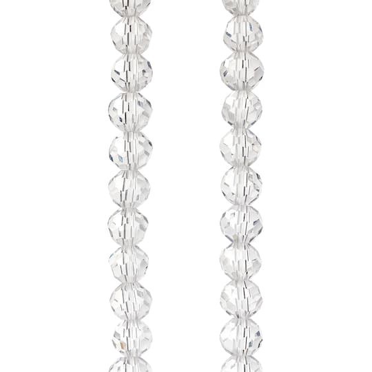 slide 1 of 3, Crystal Glass Faceted Round Beads, 8mm By Bead Landing, 8mm