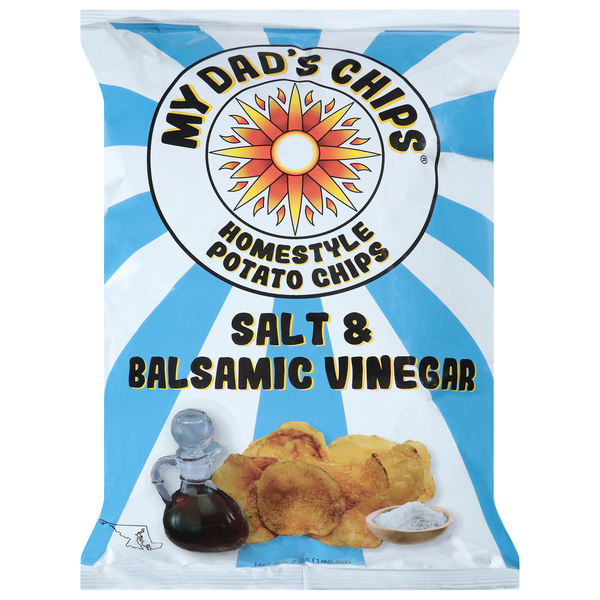 slide 1 of 1, My Dads Chips Salt & Balsamic Vinega, 7 oz