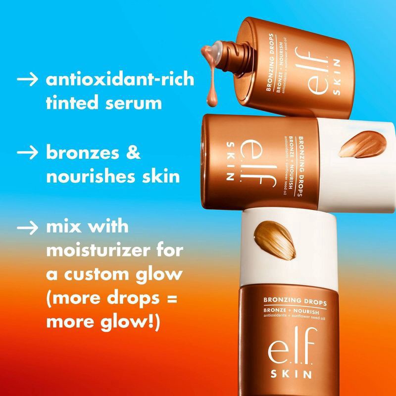 slide 2 of 12, e.l.f. SKIN Bronzing Drops - Rose Gold - 1 fl oz, 1 fl oz