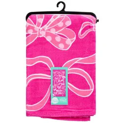 Destination Holiday Summer Beach Towel - Pink Bows