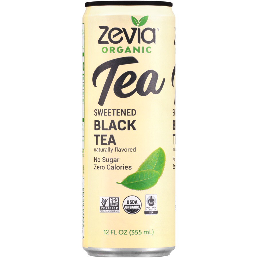 slide 1 of 6, Zevia Organic Black Tea Sweetened, 12 fl oz