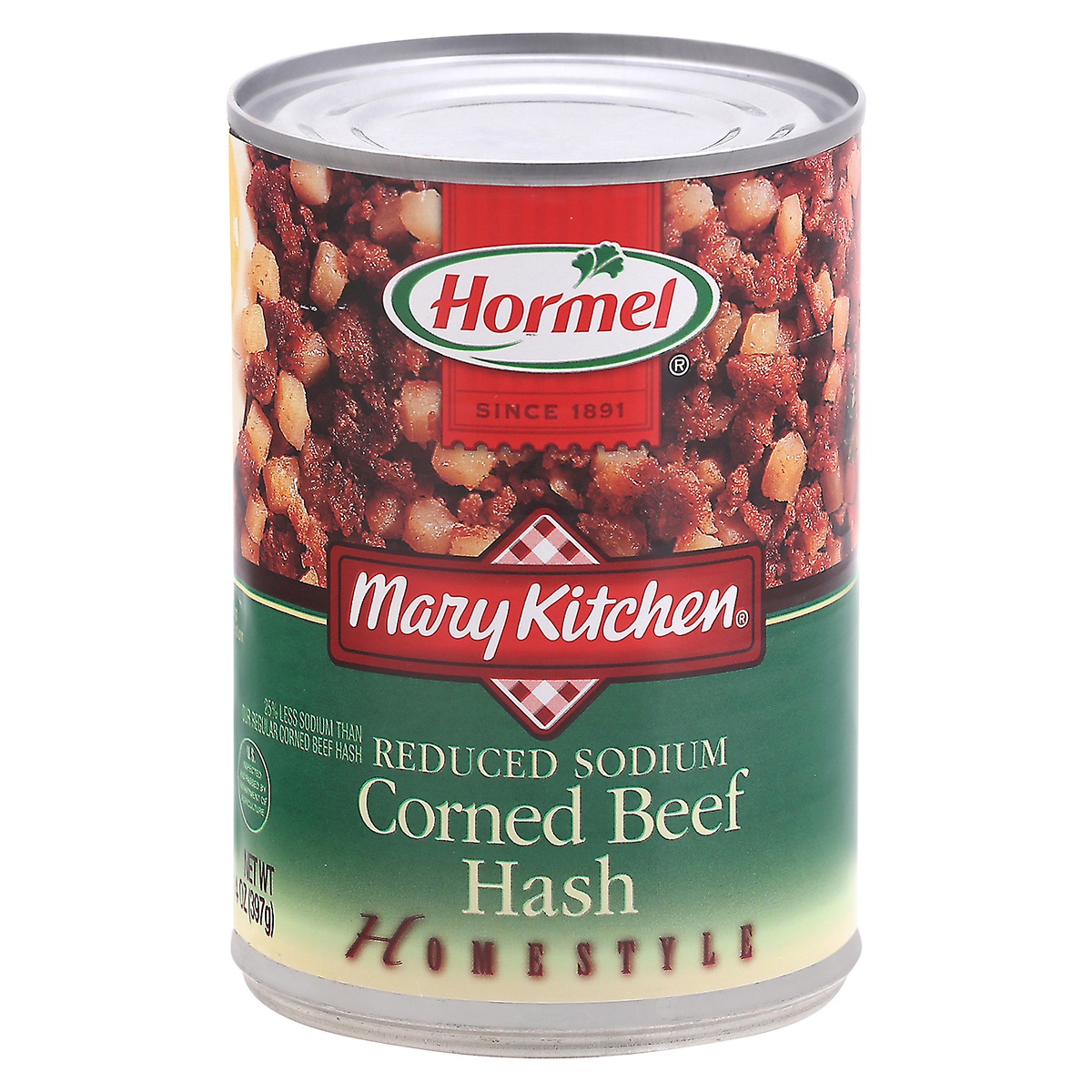 slide 1 of 1, Hormel Mary Kitchen Reduced Sodium Homestyle Corned Beef HashCan, 14 oz