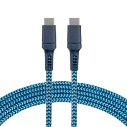 CellCandy Charge and Sync Cable - Blue, 10 ft
