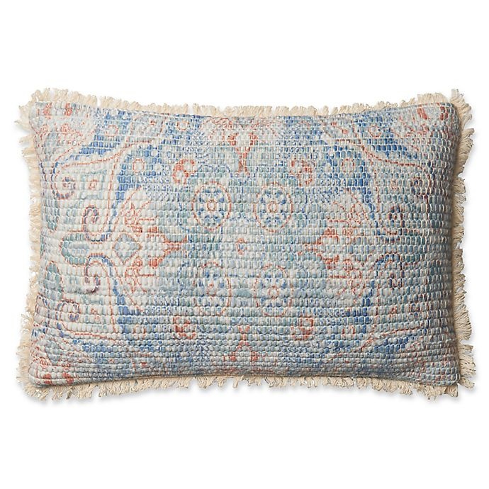 slide 1 of 1, Magnolia Home By Joanna Gaines Magnolia Home Elena Oblong Throw Pillow - Blue/Multi, 1 ct