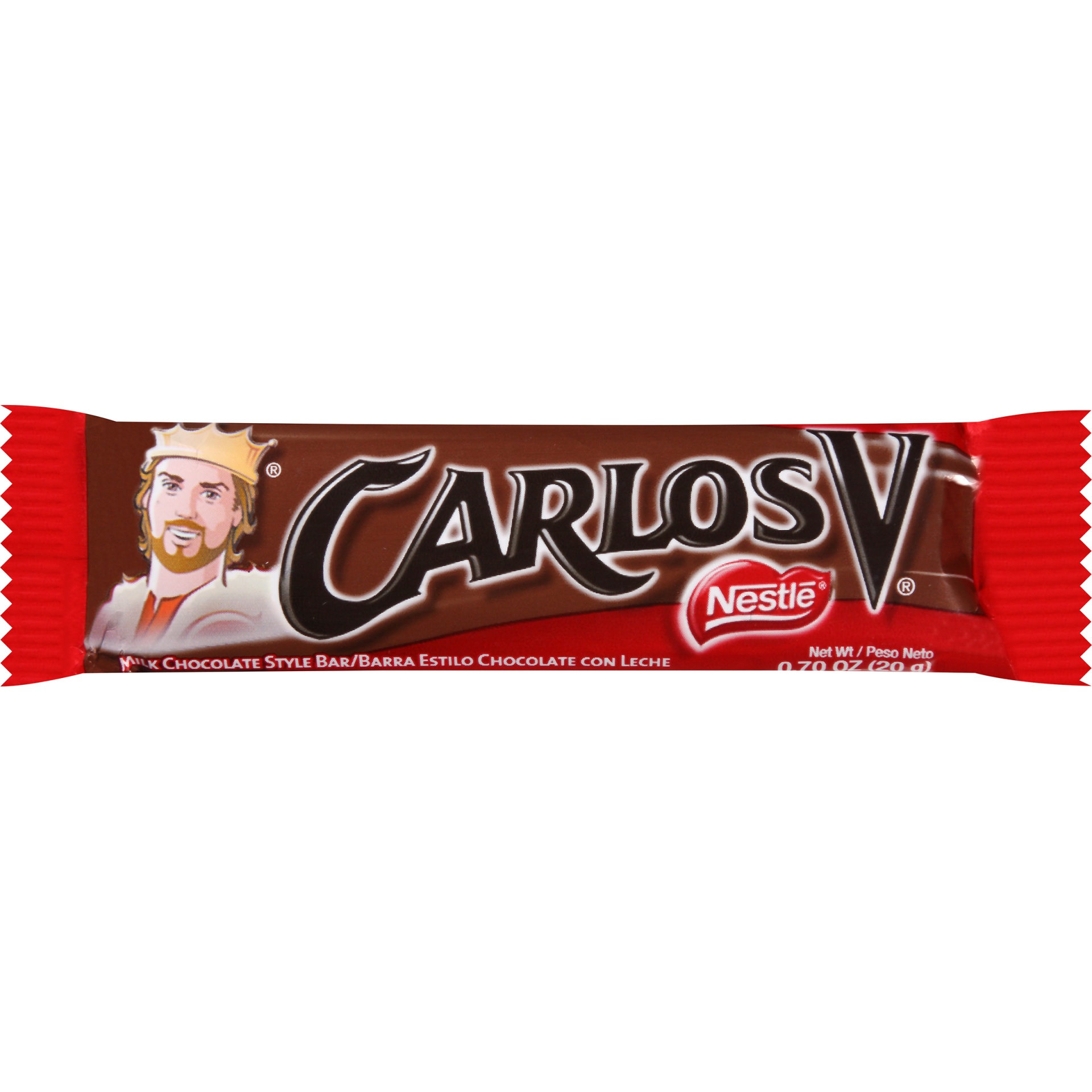 slide 1 of 6, Nestlé Carlos V Milk Chocolate Style Bar, 0.7 oz