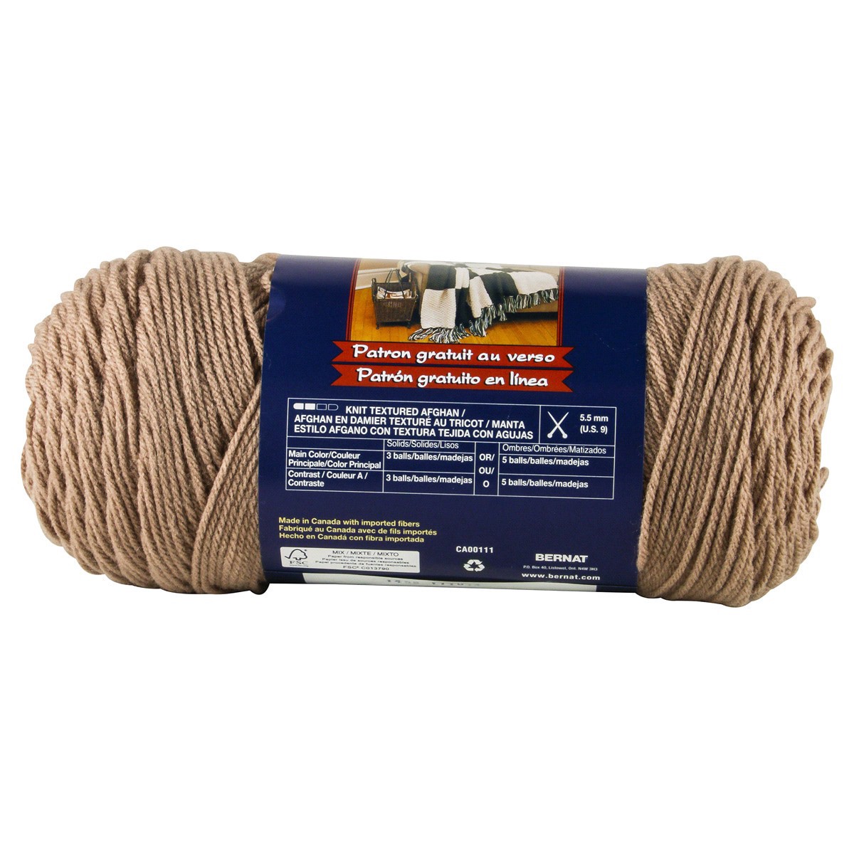 slide 2 of 3, Bernat Super Value Yarn - Honey, 1 ct