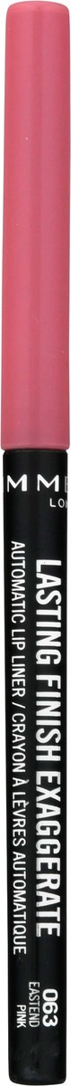 slide 4 of 12, Rimmel London Eastend Pink 063 Lasting Finish Exaggerate Automatic Lip Liner 0.012 oz, 1 ct