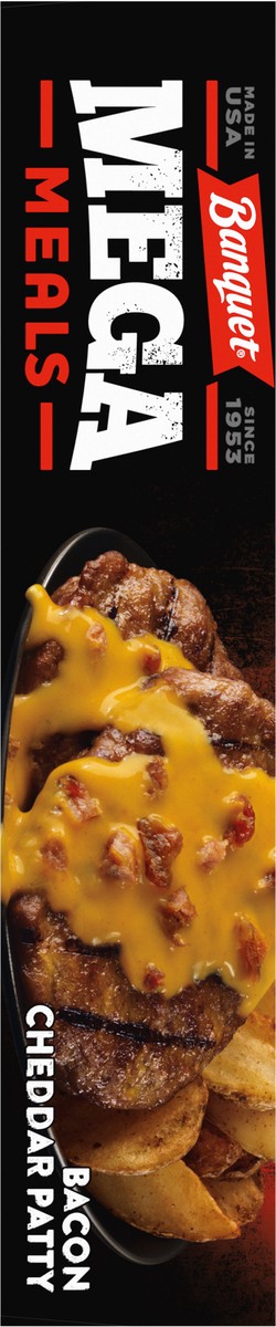 slide 4 of 11, Banquet MEGA Meals, Bacon Cheddar Patty, Frozen, 11.5 oz