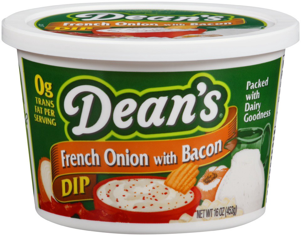 slide 1 of 6, Dean's French Onion Bacon Dip, 16 oz