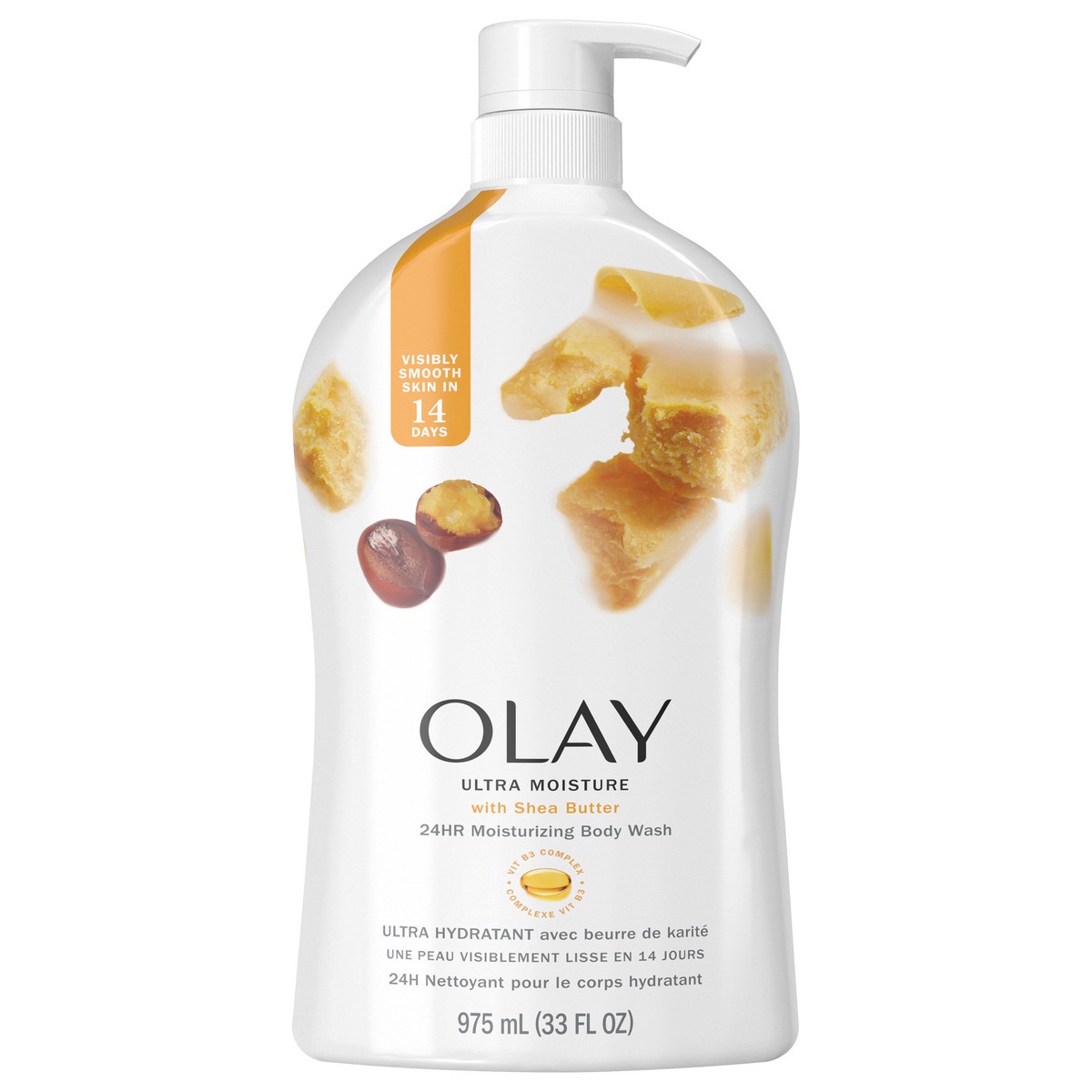 slide 1 of 11, Olay Ultra Moisture Body Wash with Shea Butter, 33 FL OZ, 30 fl oz