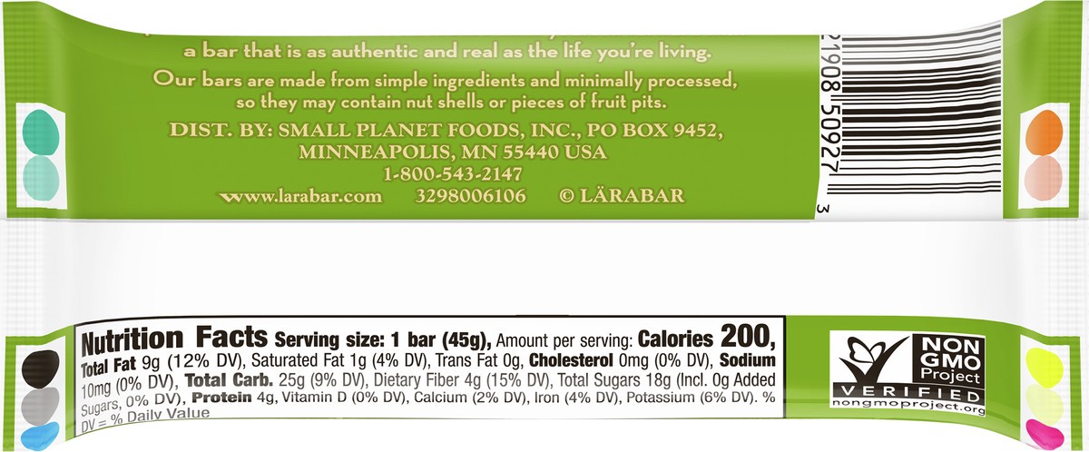 slide 5 of 9, LÄRABAR Fruit & Nut Food Bar Apple Pie Bar, 1.6 oz, 1.6 oz