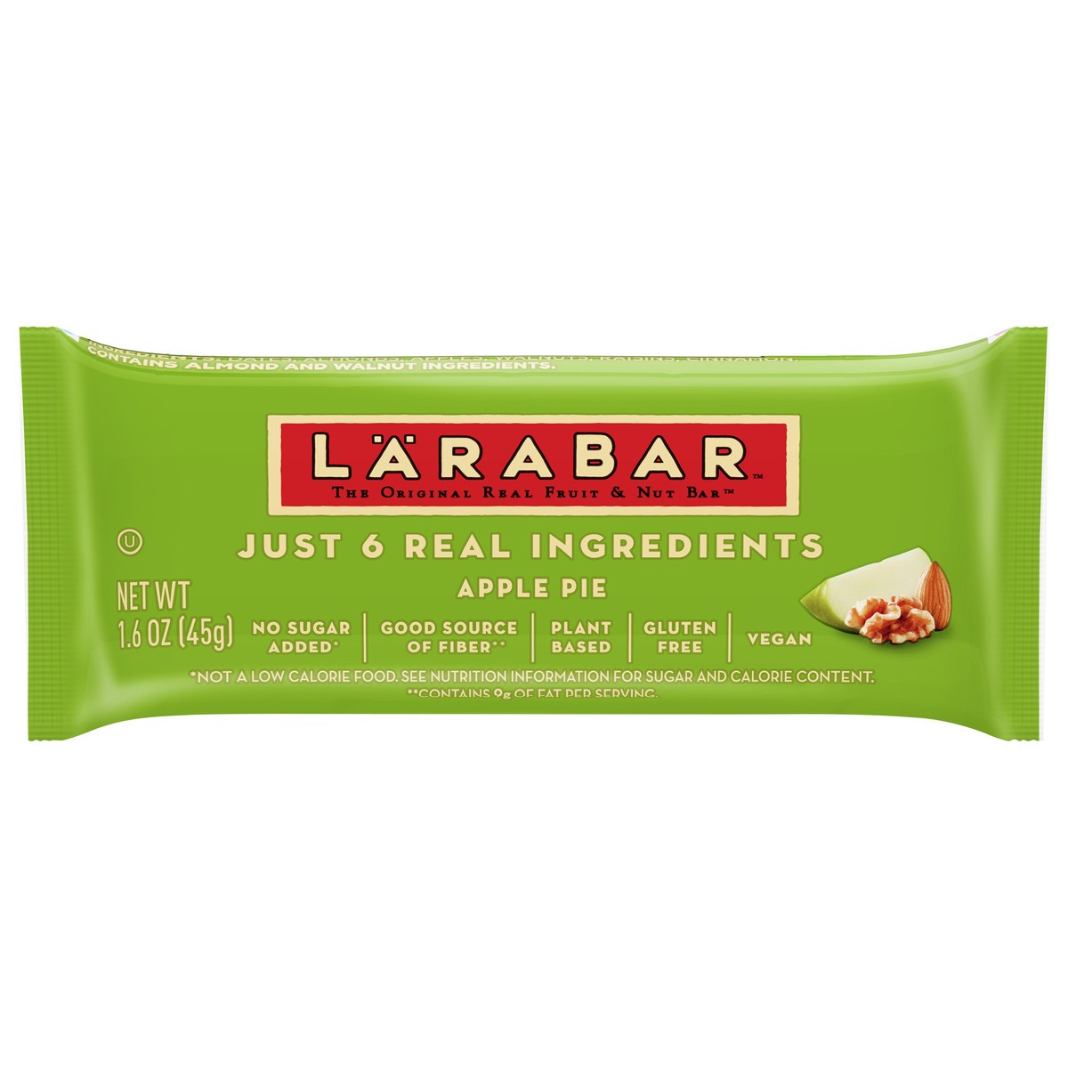 slide 1 of 9, LÄRABAR Fruit & Nut Food Bar Apple Pie Bar, 1.6 oz, 1.6 oz