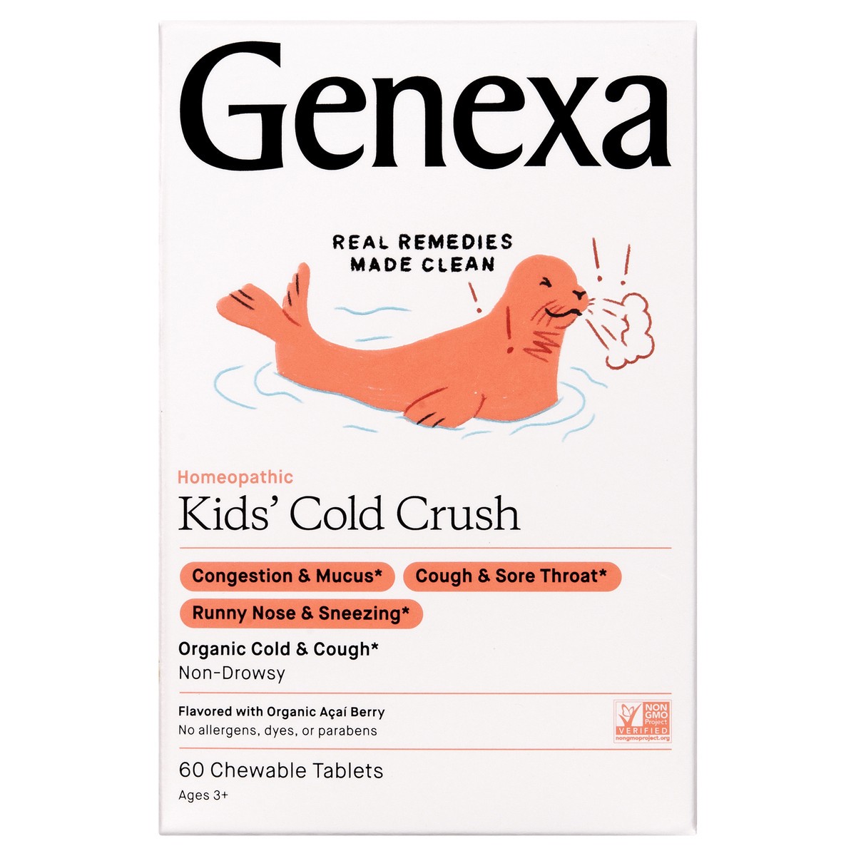 slide 1 of 1, Genexa Inc. Kids' Cold Crush, 60 ct