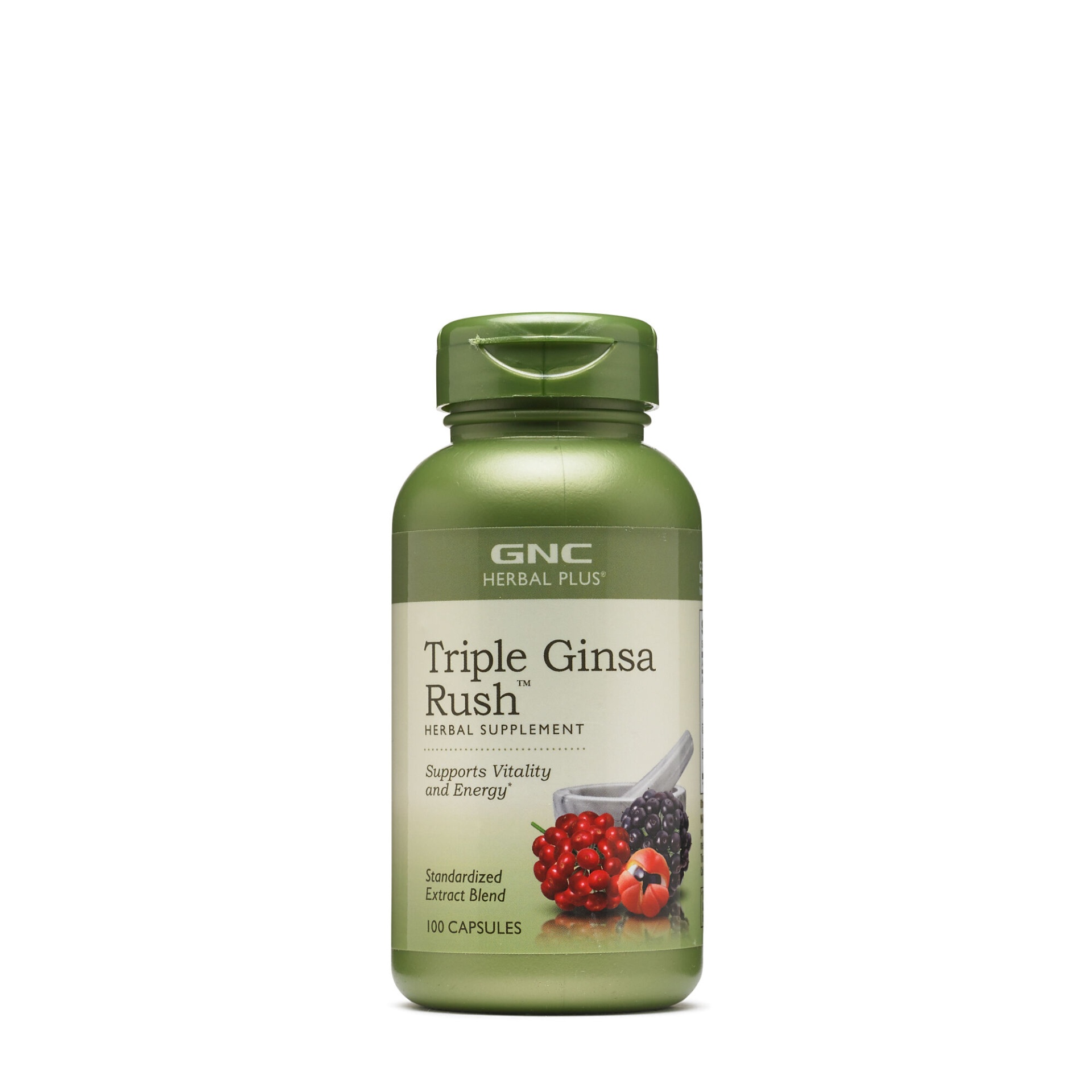 slide 1 of 1, GNC Herbal Plus Triple Ginsa Rush (California Only), 100 ct