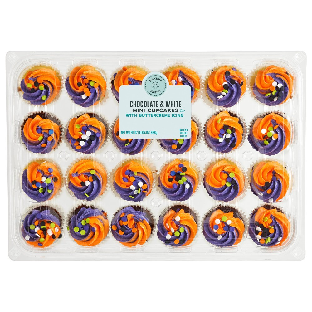 slide 2 of 3, Bakery Fresh Halloween Assorted Cupcakes, 24 ct