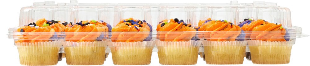 slide 3 of 3, Bakery Fresh Halloween Assorted Cupcakes, 24 ct