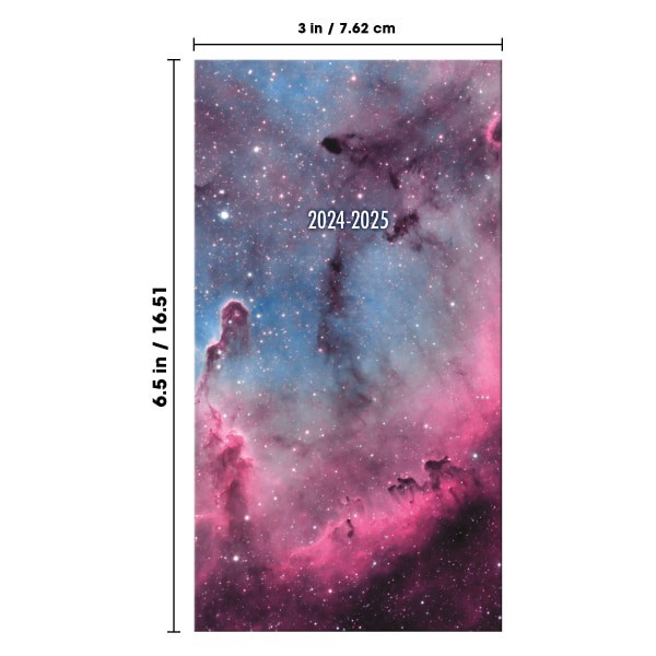 slide 7 of 8, Dateworks 2-Year Monthly Pocket Planner, 3-1/2'' X 6-1/2'', Tie-Dye, January 2022 To December 2023, 1 ct