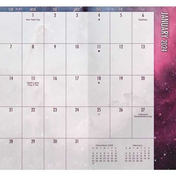 slide 2 of 8, Dateworks 2-Year Monthly Pocket Planner, 3-1/2'' X 6-1/2'', Tie-Dye, January 2022 To December 2023, 1 ct